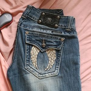Miss Me Fallen Angel Boot Cut Stretch Jeans JP5082